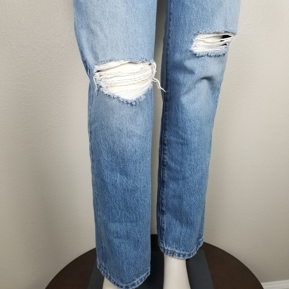 Levi's 501 Original Fit Rigid Denim Jeans in Athens Crown Medium Wash Size 28x30 - Picture 8 of 16